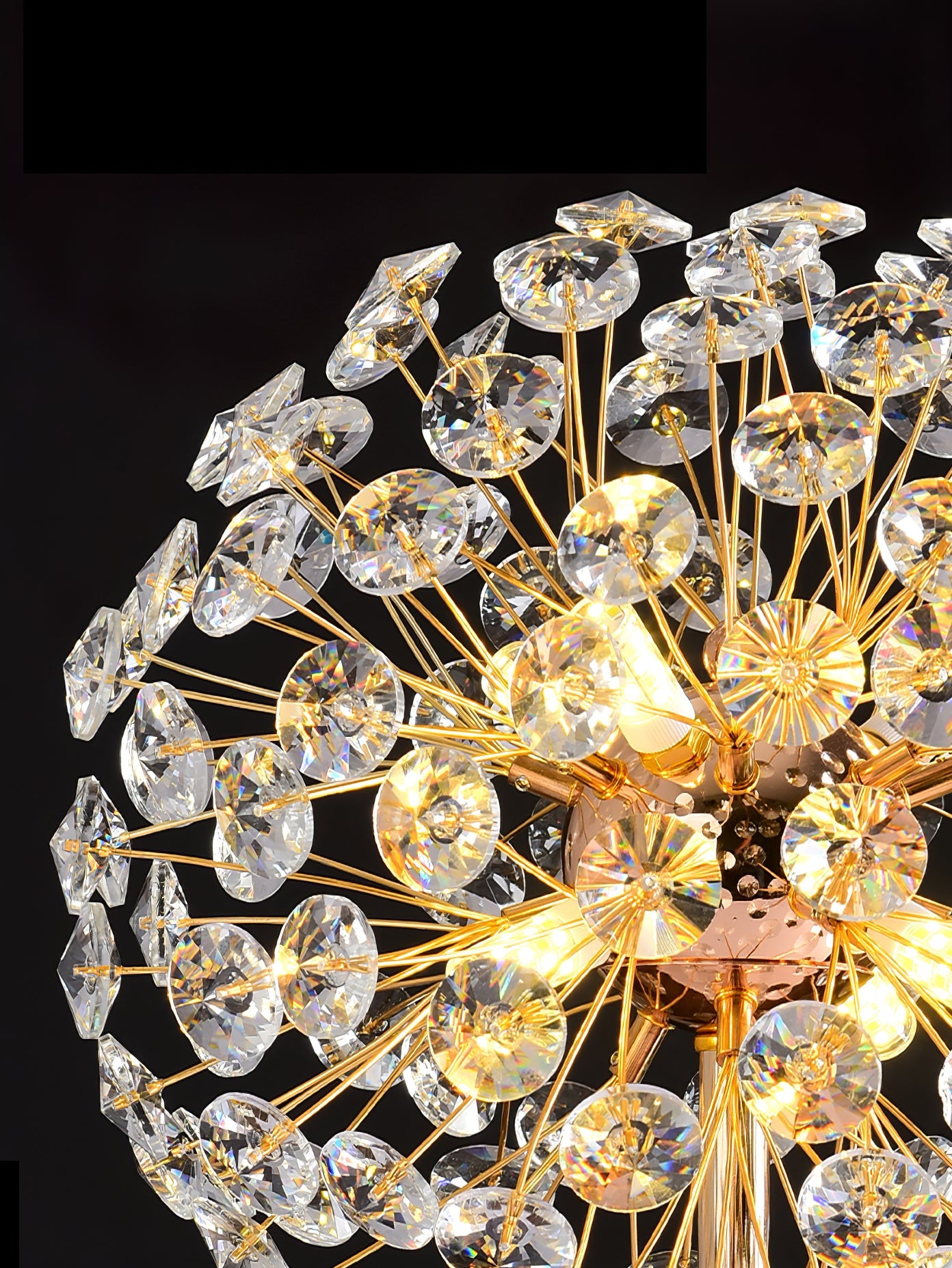 Lámpara de Mesa de Cristal en Forma de Diente de León – Diseño Elegante para Interior 8