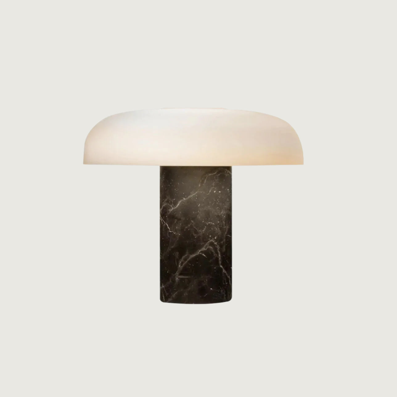 Lámpara de Mesa de Mármol y Vidrio – Diseño Elegante para Iluminación Interior 0