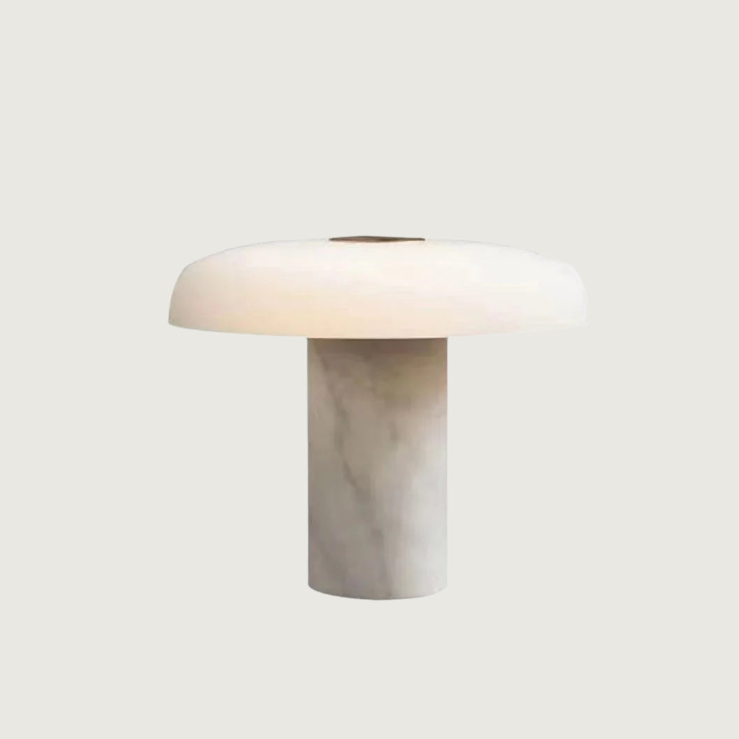 Lámpara de Mesa de Mármol y Vidrio – Diseño Elegante para Iluminación Interior 9