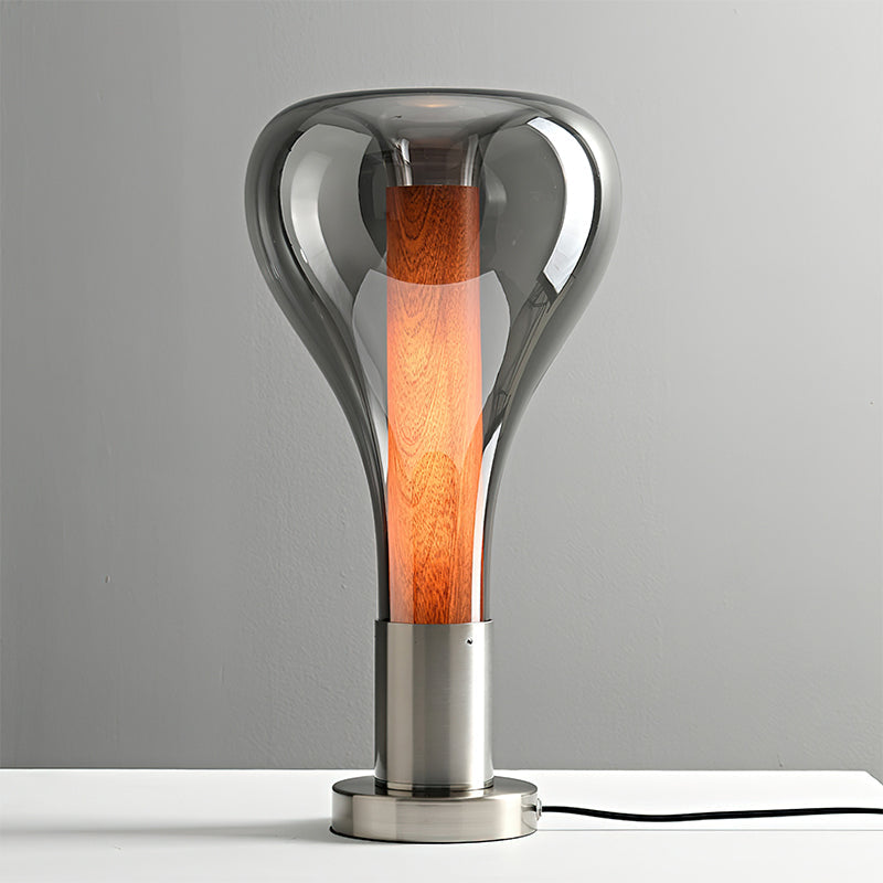 Lámpara de Mesa de Vidrio Beaker con Diseño Único y Luz Cálida – Tamaño Estándar 0