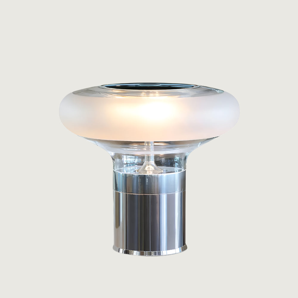 Lámpara de Mesa de Vidrio Soplado con Base Brillante y Tecnología LED – Tamaños 32cm y 45cm 1
