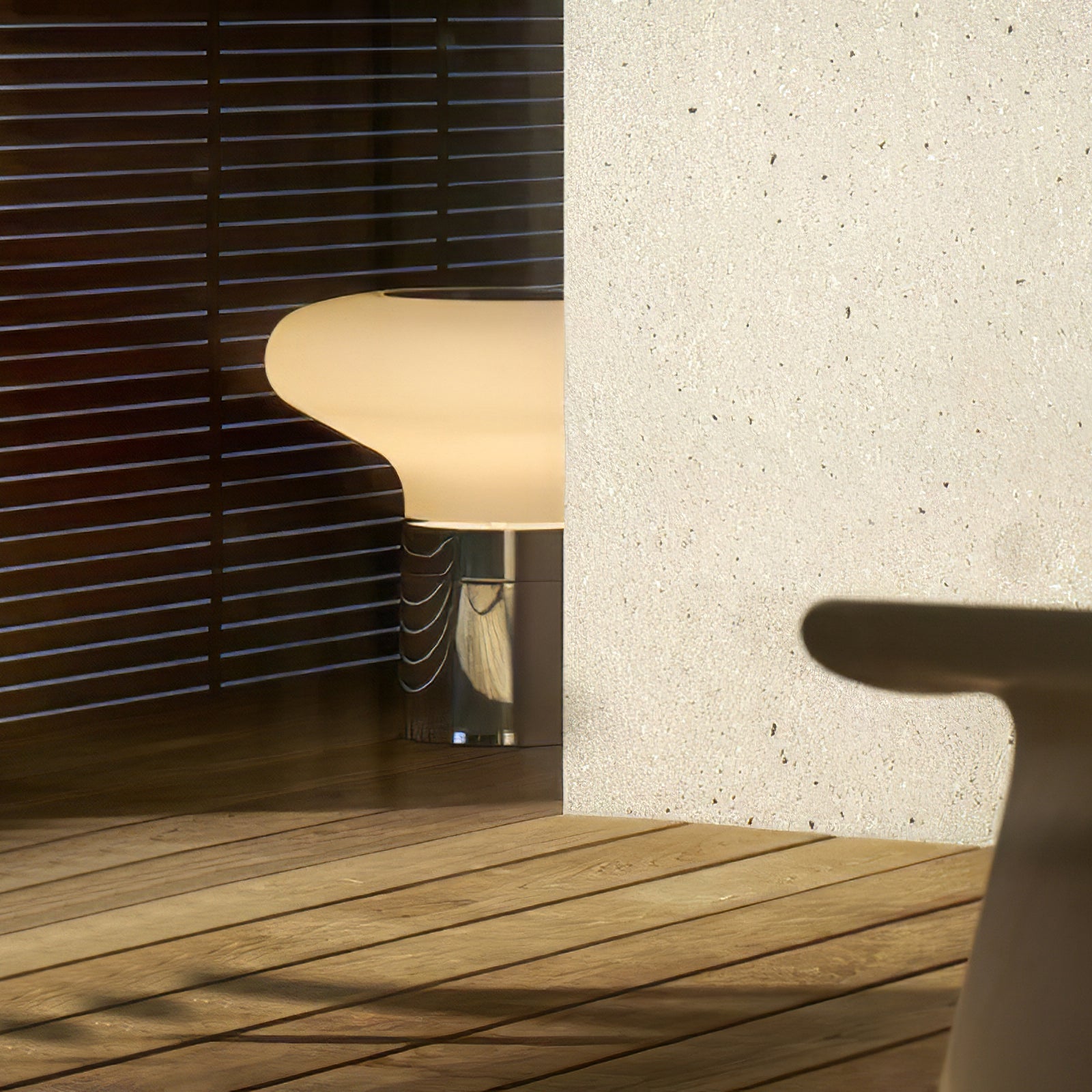 Lámpara de Mesa de Vidrio Soplado con Base Brillante y Tecnología LED – Tamaños 32cm y 45cm 7