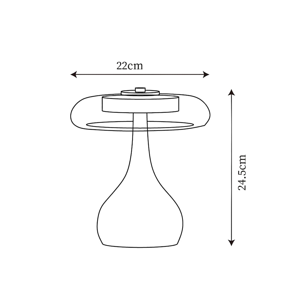 Lámpara de Mesa de Vidrio con Base de Madera y Acabado en Latón – Diseño Moderno para Mesita de Noche y Escritorio 5