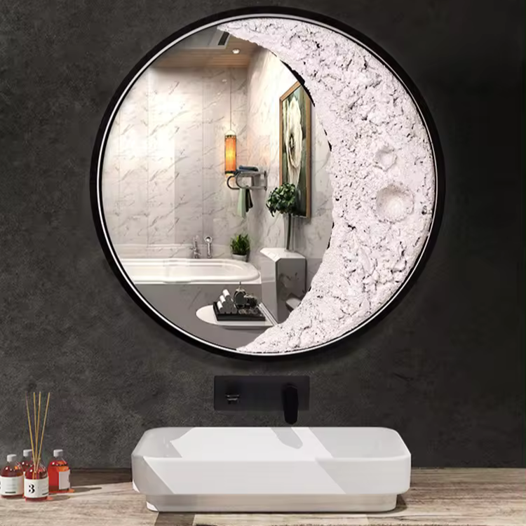 Lámpara de Pared 3D en Forma de Luna LED – Aplique Pared de Aluminio, Hierro y Resina, 15.75 Pulgadas 6
