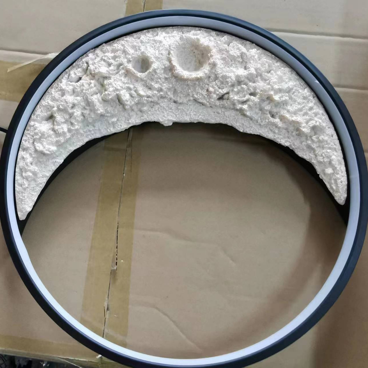 Lámpara de Pared 3D en Forma de Luna LED – Aplique Pared de Aluminio, Hierro y Resina, 15.75 Pulgadas 7