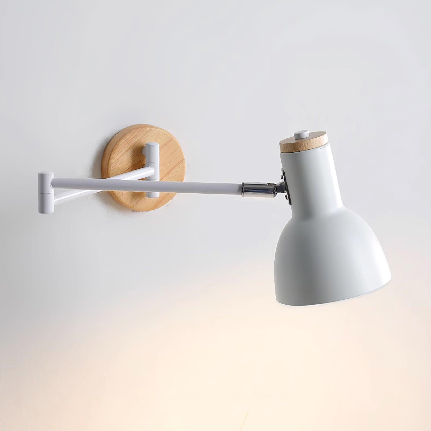 Lámpara de Pared Ajustable Collin de Madera y Metal – Diseño Moderno y Versátil 9