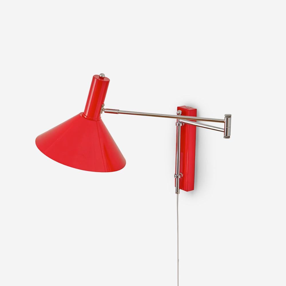 Lámpara de Pared Ajustable Peak 360° en Blanco, Negro y Rojo - Aplique de Pared Ideal para Baños y Ambientes Húmedos 1