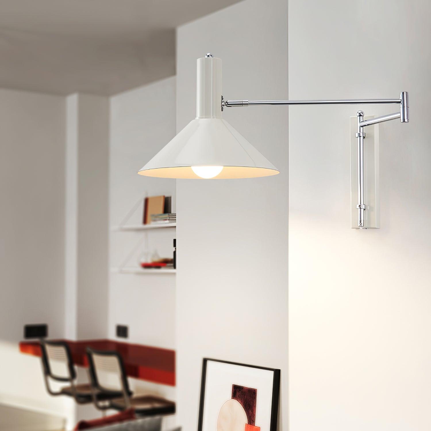 Lámpara de Pared Ajustable Peak 360° en Blanco, Negro y Rojo - Aplique de Pared Ideal para Baños y Ambientes Húmedos 6