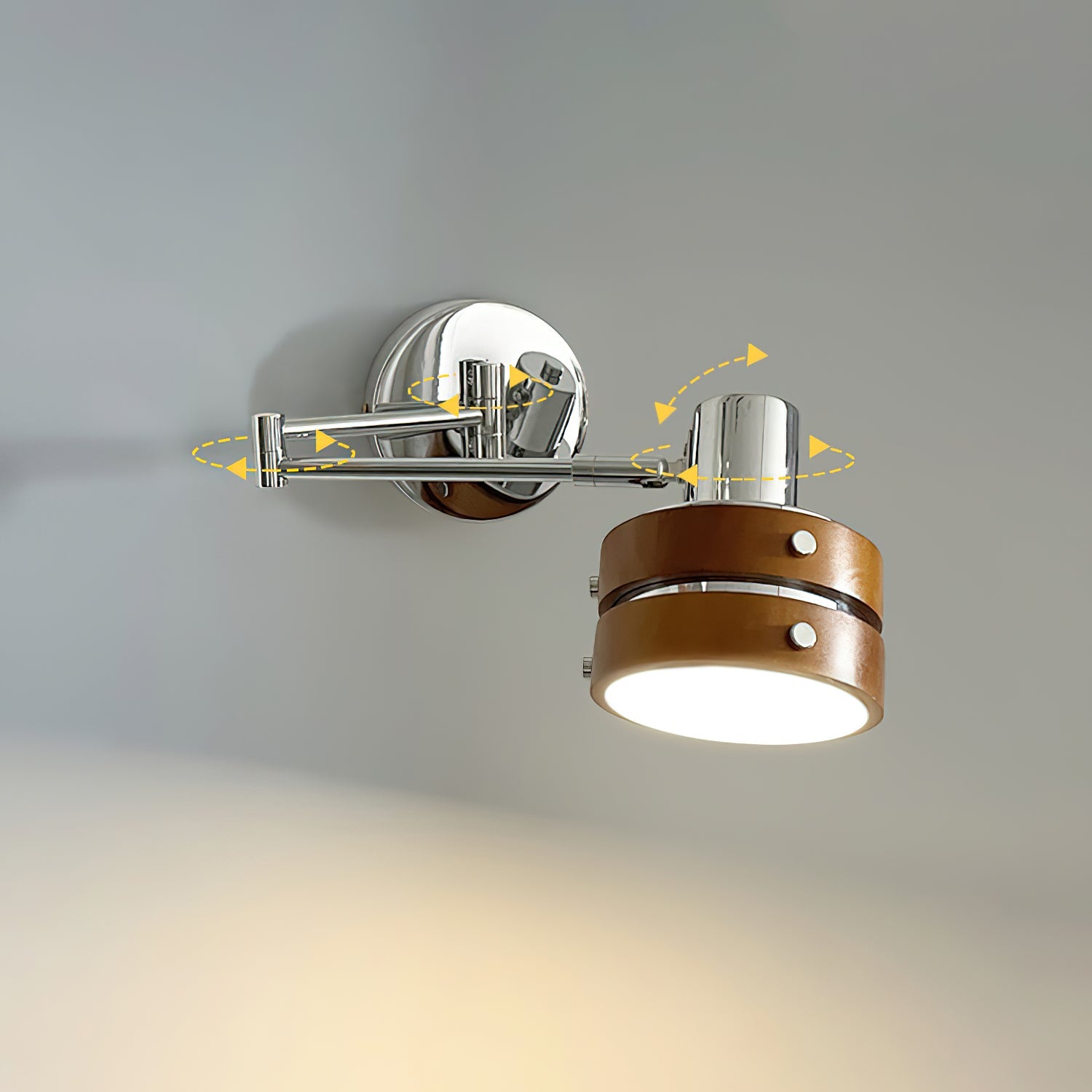 Lámpara de Pared Ajustable de Metal con Brazo Móvil – Ideal para Lectura y Espacios de Trabajo 8