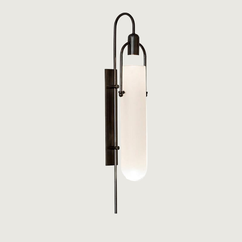 Lámpara de Pared Arc de Vidrio con Diseño Moderno y Acabado en Metal 10