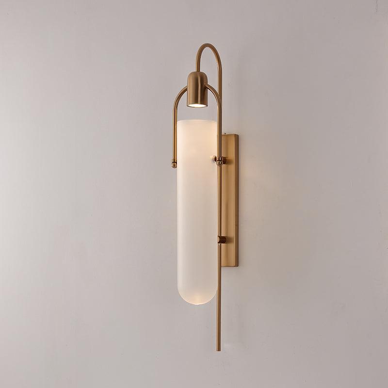 Lámpara de Pared Arc de Vidrio con Diseño Moderno y Acabado en Metal 9