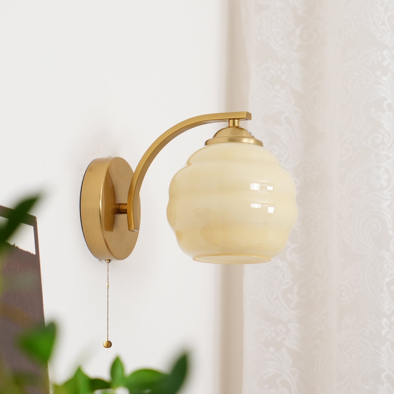Lámpara de Pared Art Deco Gatsby Glow en Oro o Cromo, Aplique de Pared Vintage con Diseño Elegante y Compatible con Bombillas LED 1