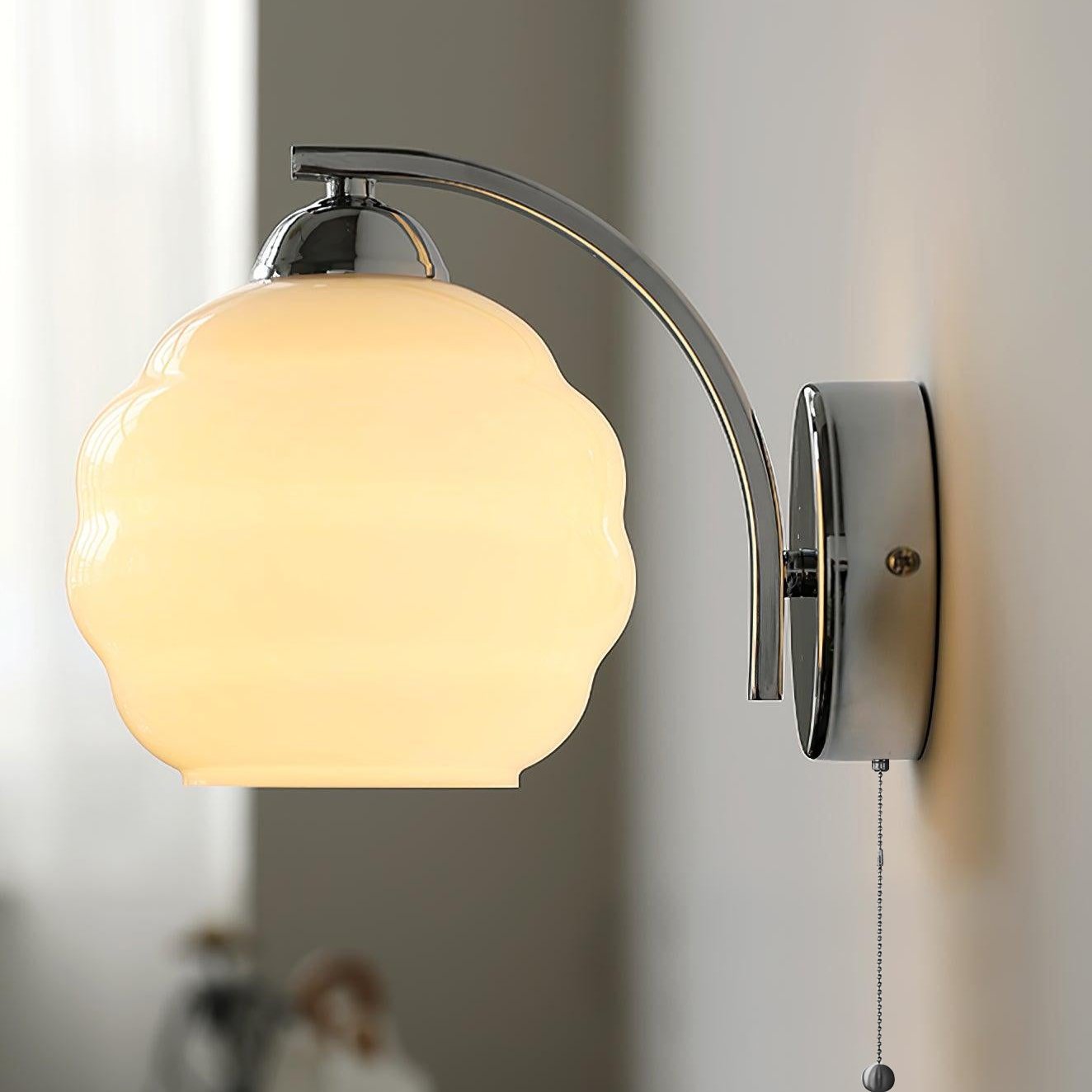 Lámpara de Pared Art Deco Gatsby Glow en Oro o Cromo, Aplique de Pared Vintage con Diseño Elegante y Compatible con Bombillas LED 3