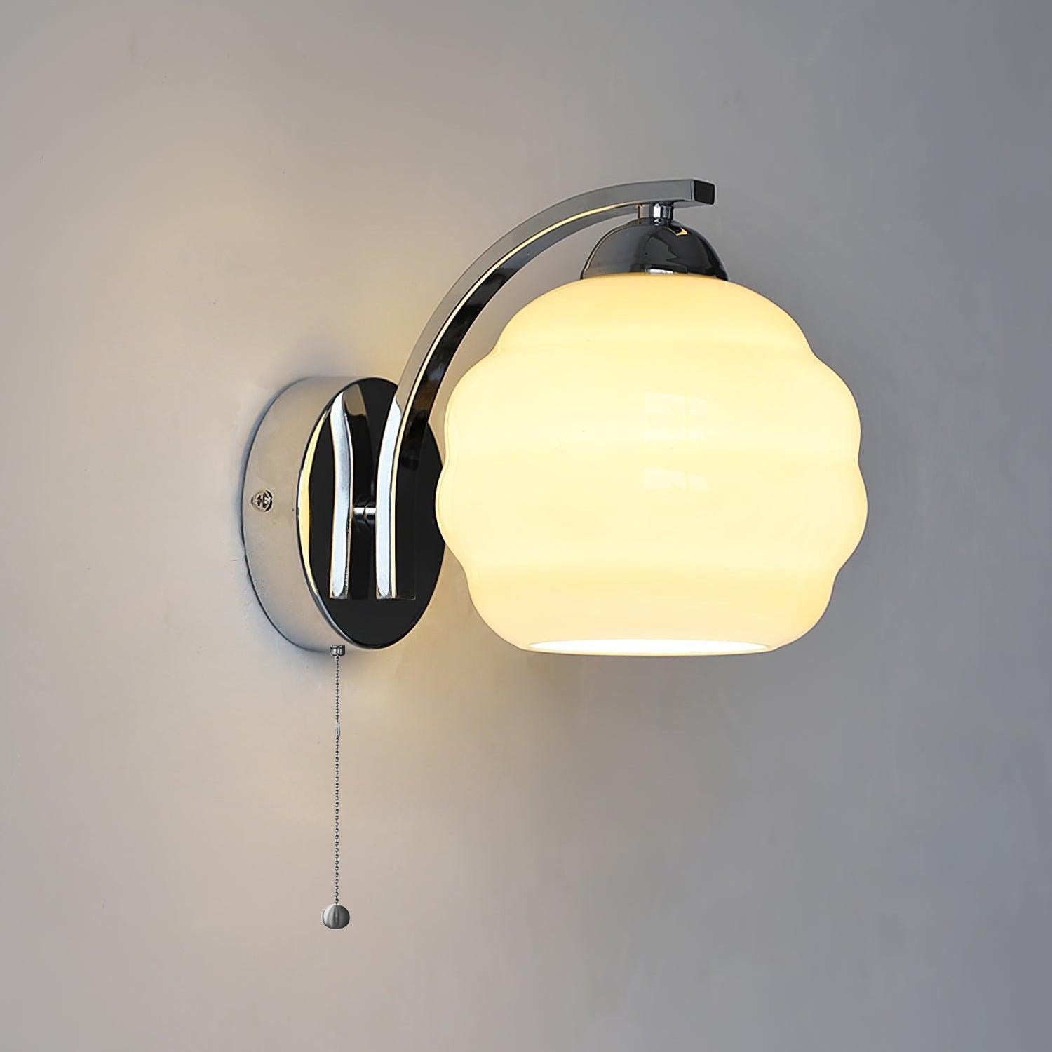 Lámpara de Pared Art Deco Gatsby Glow en Oro o Cromo, Aplique de Pared Vintage con Diseño Elegante y Compatible con Bombillas LED 9