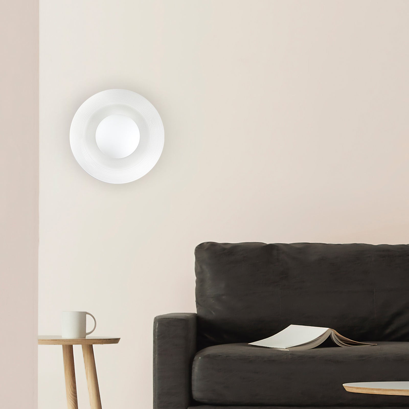 Lámpara de Pared Cerámica Blanca Moderna Estilo Nórdico - Aplique Pared Minimalista para Iluminar tu Hogar 1