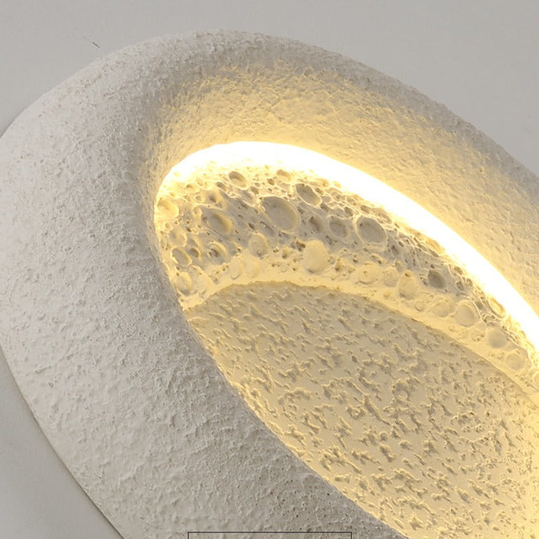 Lámpara de Pared Circular Moderna de Resina LED para Decoración Interior – Aplique Pared Elegante y Compacto 5