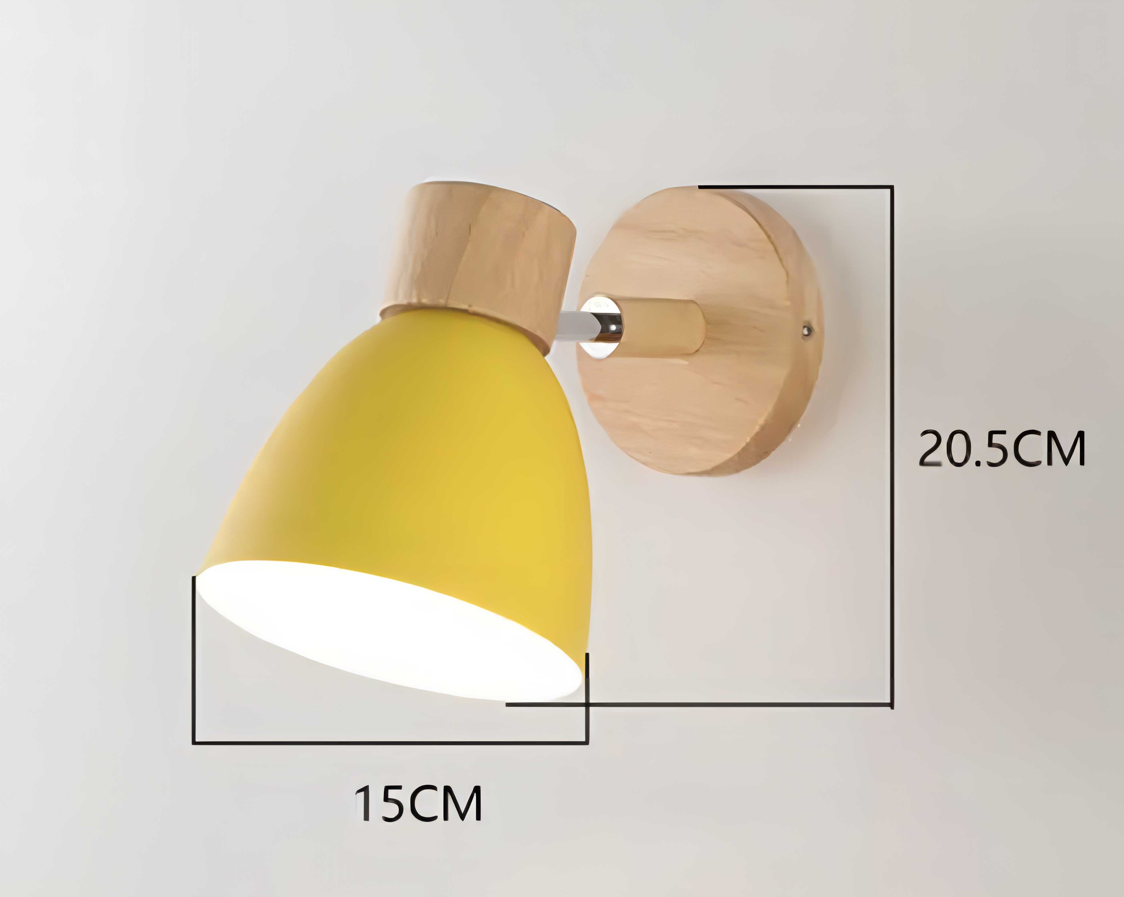Lámpara de Pared Colgante Moderna de Madera Nórdica con Interruptor – Elegante y Acogedora 5