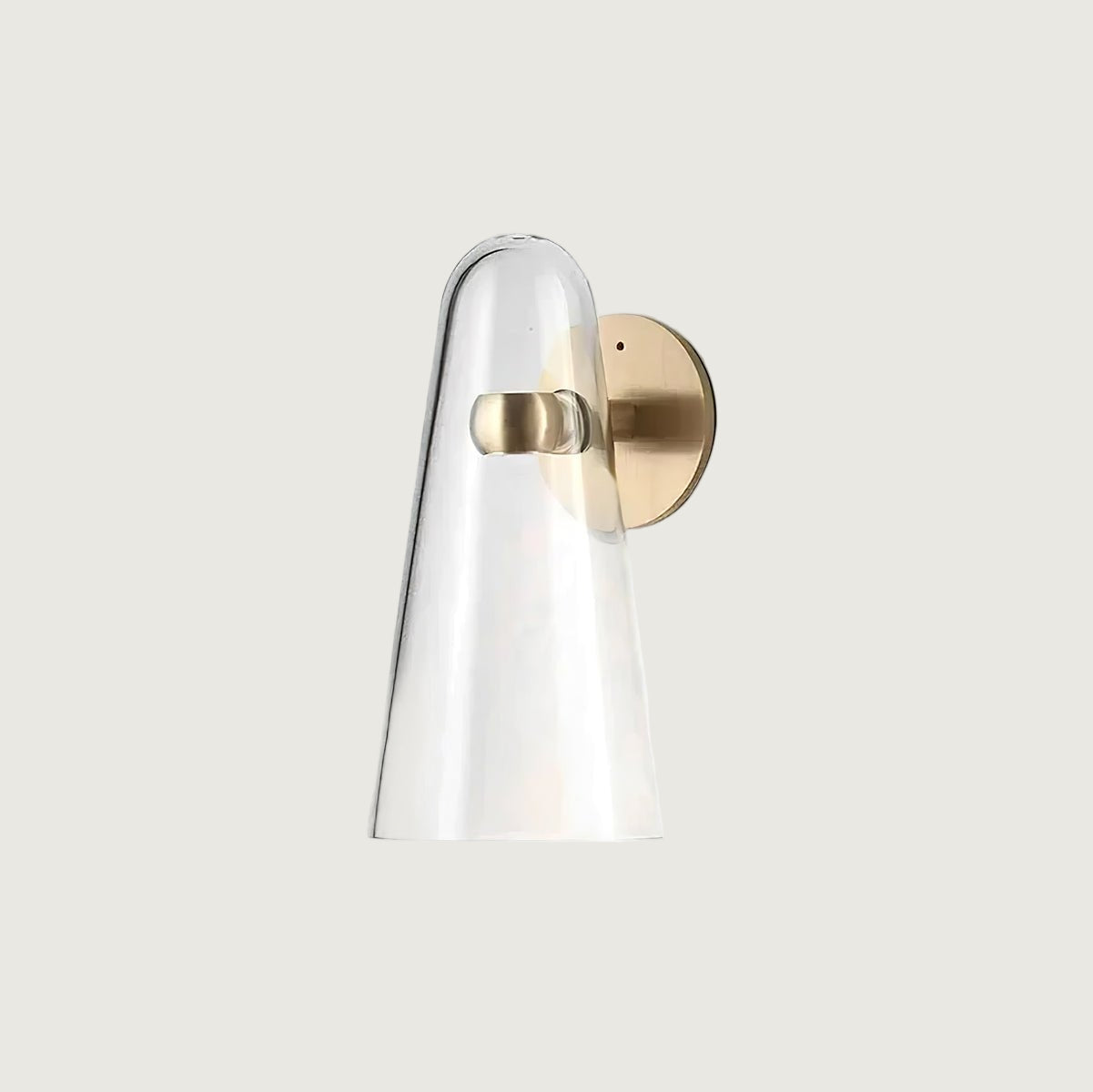 Lámpara de Pared Conical de Vidrio con LED Integrado – Elegante y Moderna 1