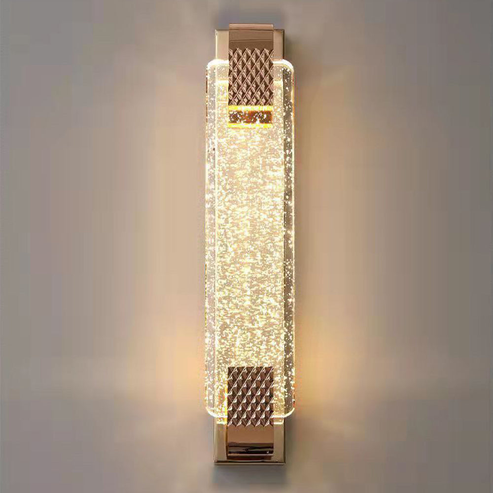 Lámpara de Pared Decorativa de Cristal de Lujo - Aplique Pared Moderno de Acero Inoxidable para Sala y Comedor 0
