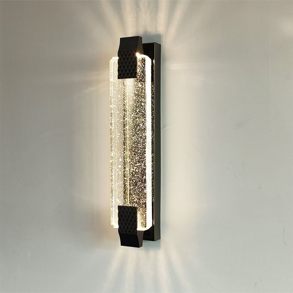 Lámpara de Pared Decorativa de Cristal de Lujo - Aplique Pared Moderno de Acero Inoxidable para Sala y Comedor 6