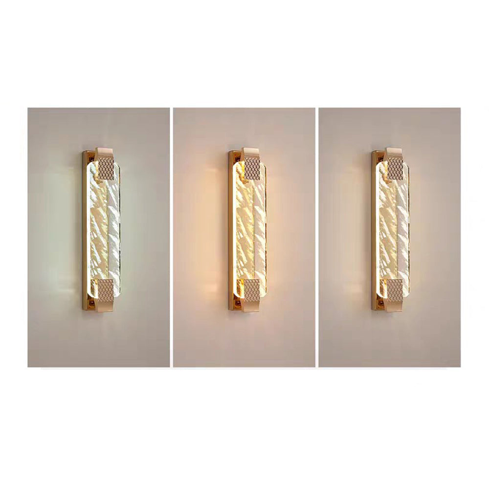 Lámpara de Pared Decorativa de Cristal de Lujo - Aplique Pared Moderno de Acero Inoxidable para Sala y Comedor 8