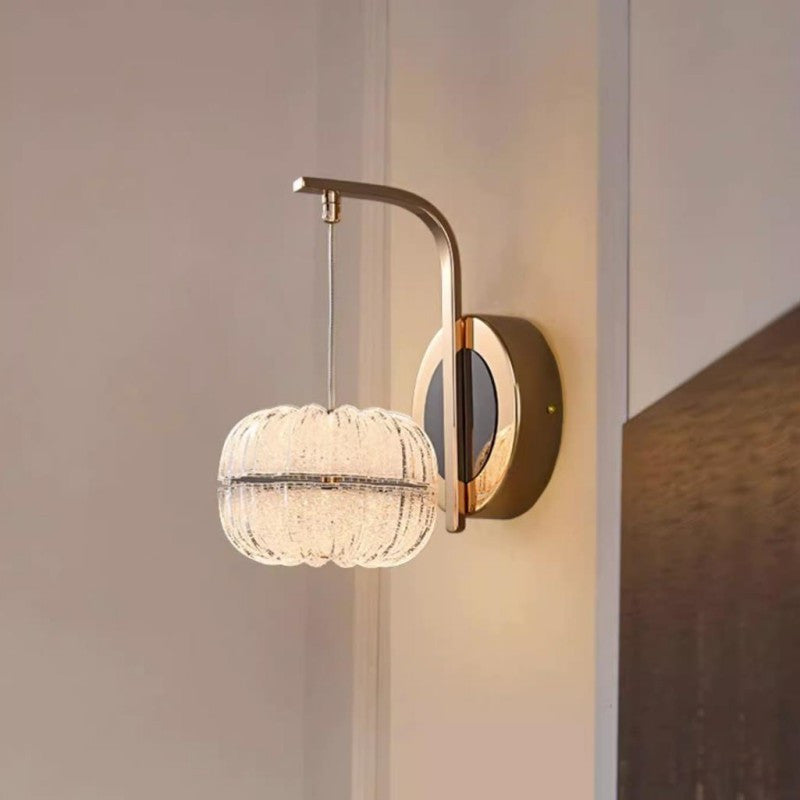 Lámpara de Pared Estilo Calabaza de Lujo con Tres Modos de Iluminación – Apliques de Pared Modernos para Salas y Dormitorios 1