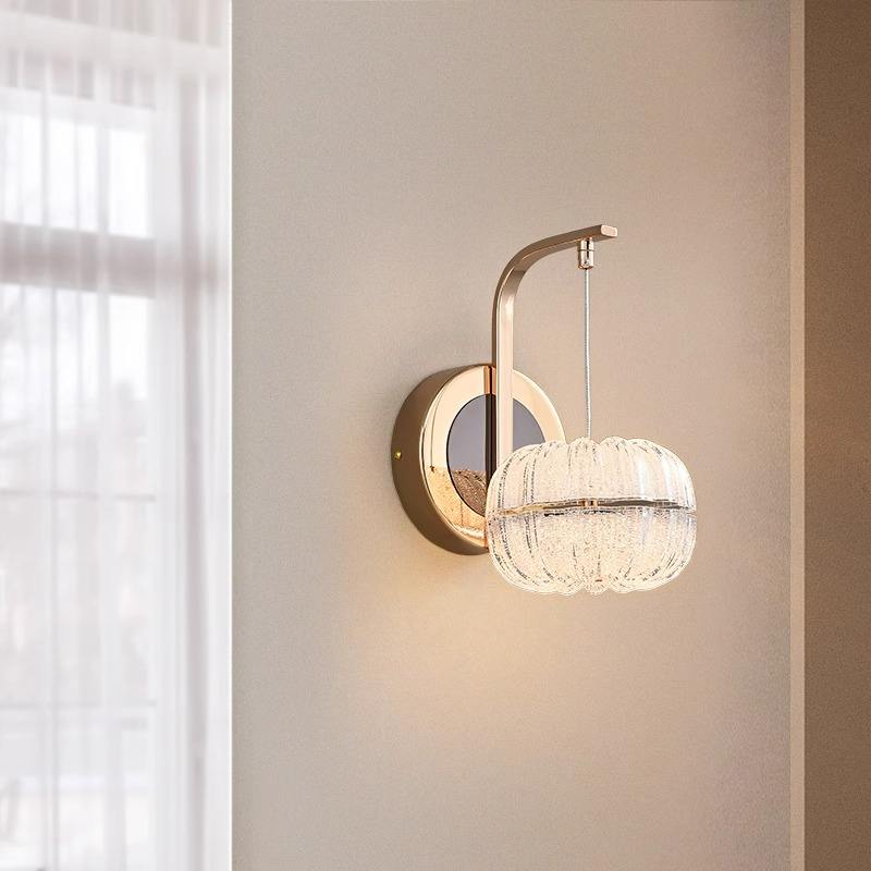 Lámpara de Pared Estilo Calabaza de Lujo con Tres Modos de Iluminación – Apliques de Pared Modernos para Salas y Dormitorios 2