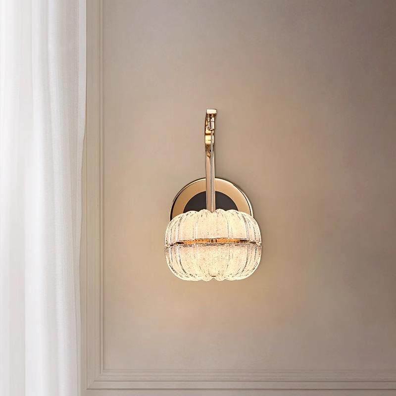 Lámpara de Pared Estilo Calabaza de Lujo con Tres Modos de Iluminación – Apliques de Pared Modernos para Salas y Dormitorios 3