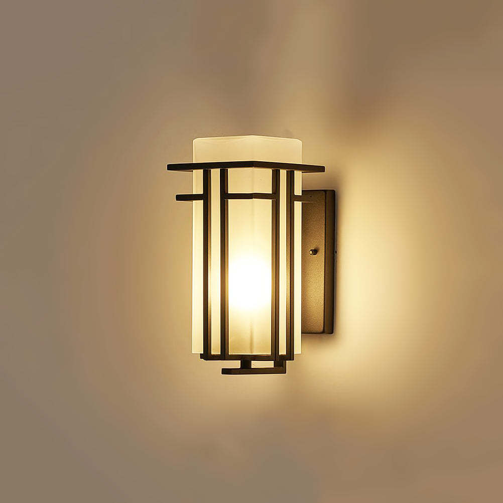 Lámpara de Pared Exterior de Vidrio Linden – Diseño Retro, Resistente al Agua y a la Corrosión 0