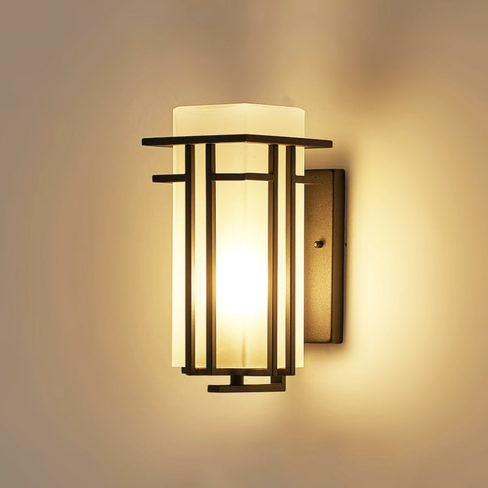 Lámpara de Pared Exterior de Vidrio Linden – Diseño Retro, Resistente al Agua y a la Corrosión 10
