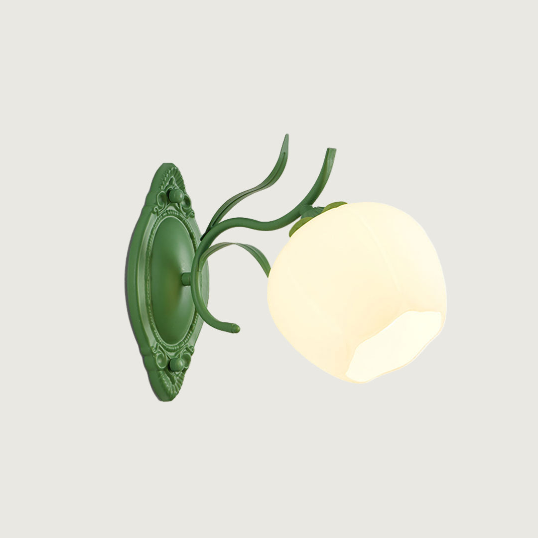 Lámpara de Pared Floral de Vidrio Verde y Blanco con Diseño Elegante y Funcional - Aplique Pared Moderno para Decoración Interior 15