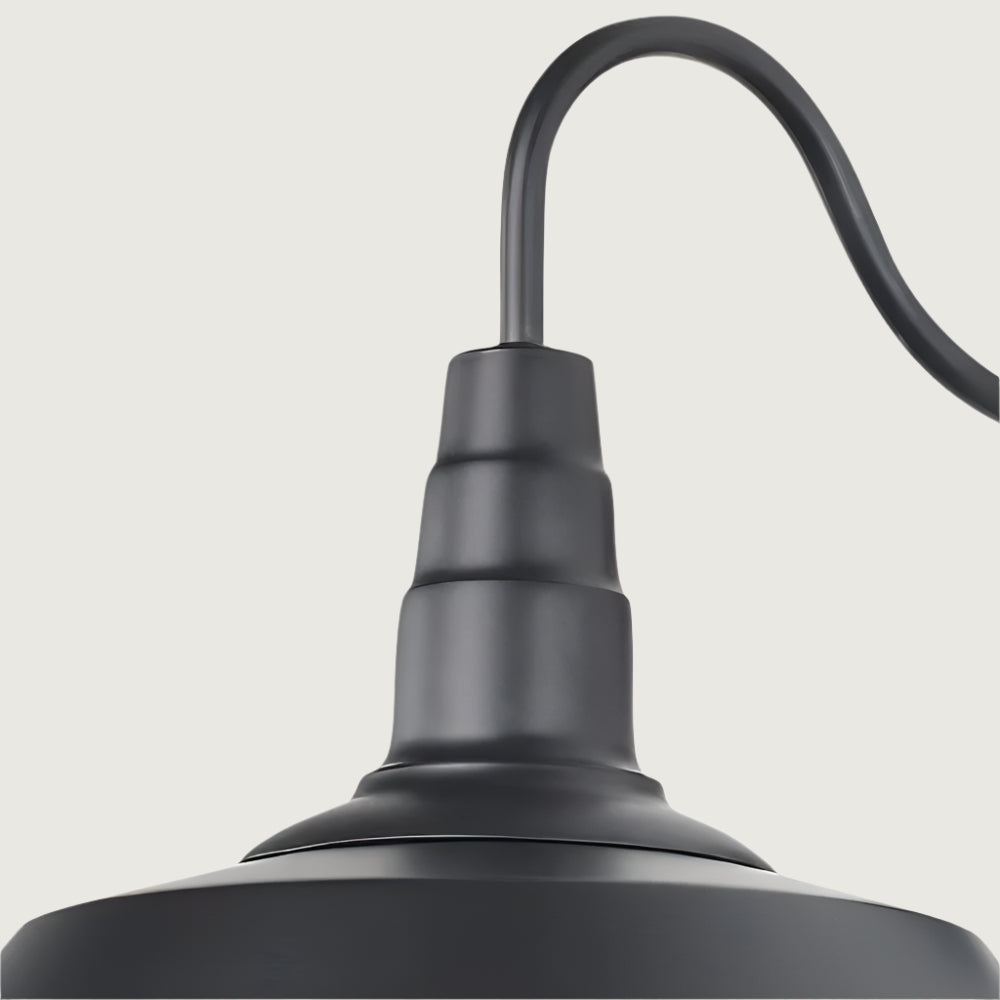 Lámpara de Pared Industrial Negra con Soporte Curvo y Base E26/E27 - Aplique Pared Estilo Moderno y Elegante 6