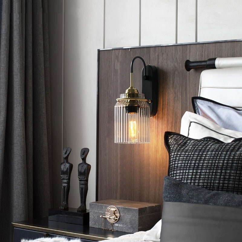 Lámpara de Pared Industrial de Vidrio con Diseño de Embudo, Aplique Pared para Iluminación en Comedor y Sala 5
