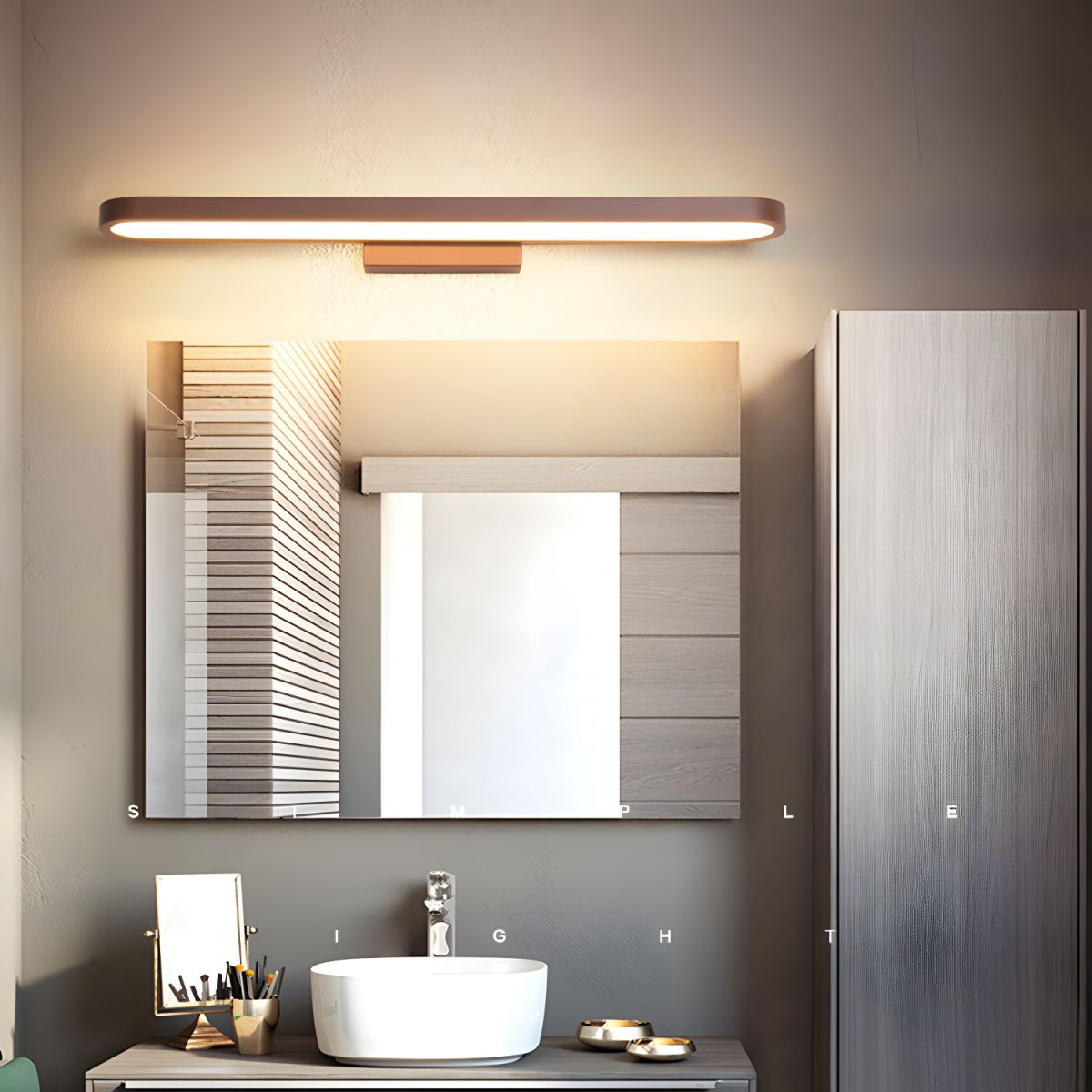 Lámpara de Pared LED Acrílica Moderna para Baño, Diseño Minimalista y Eficiencia Energética, 220V-240V 2