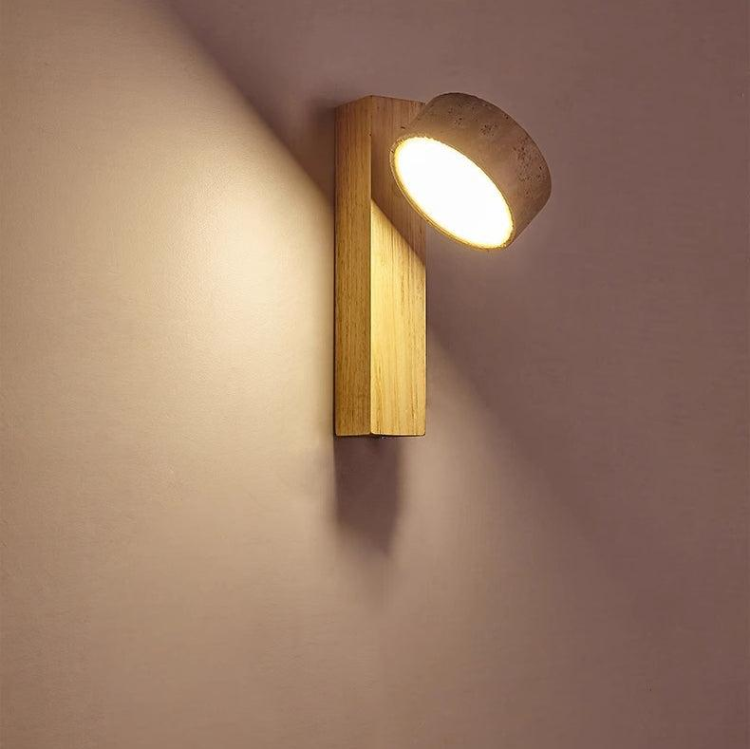 Lámpara de Pared LED Minimalista de Travertino Off-white con Diseño Natural y Luz Suave – Apliques de Pared Elegantes 1