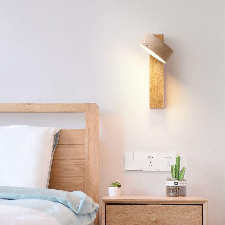 Lámpara de Pared LED Minimalista de Travertino Off-white con Diseño Natural y Luz Suave – Apliques de Pared Elegantes 6
