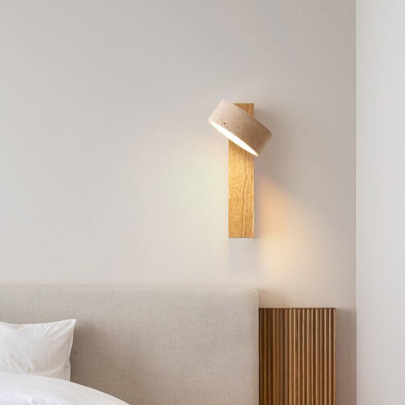Lámpara de Pared LED Minimalista de Travertino Off-white con Diseño Natural y Luz Suave – Apliques de Pared Elegantes 8