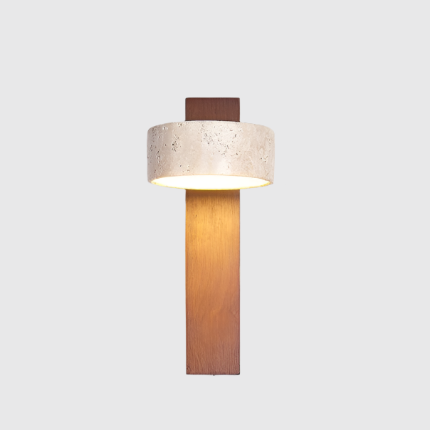 Lámpara de Pared LED Minimalista de Travertino Off-white con Diseño Natural y Luz Suave – Apliques de Pared Elegantes 9