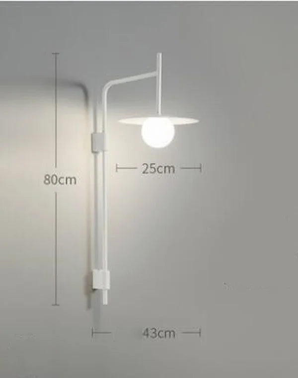 Lámpara de Pared LED Moderna Ajustable de Metal con Brazo Móvil y Dimmable 9