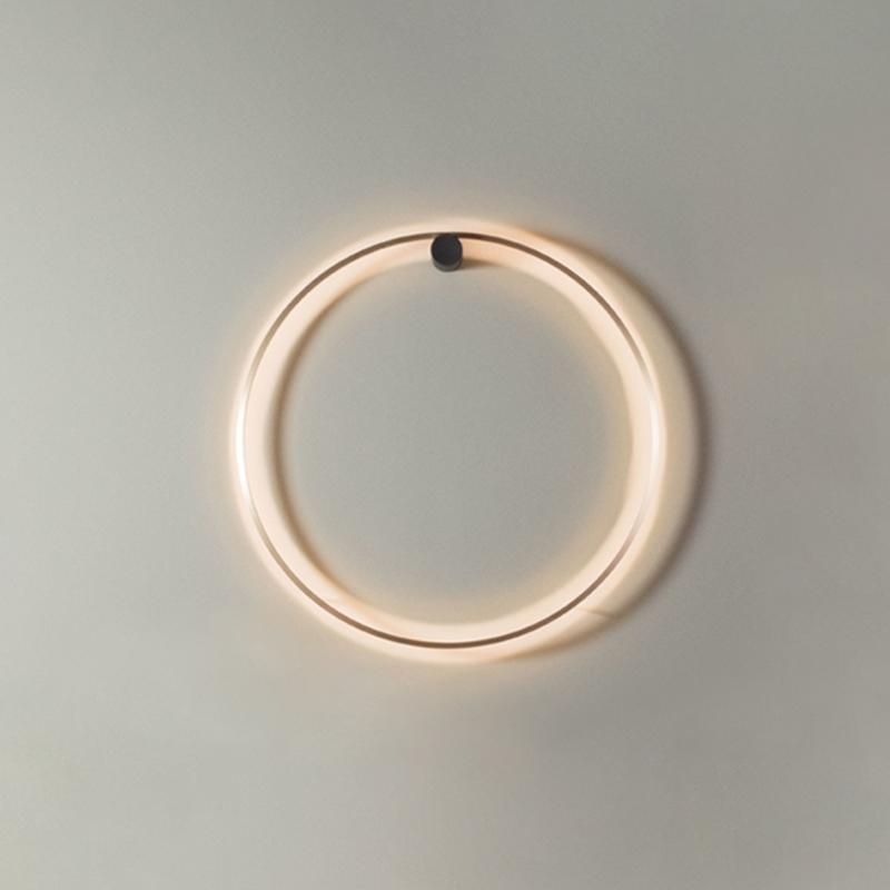 Lámpara de Pared LED Moderna Circular 13W 3000K, Acabado Negro, Aplique Pared Minimalista para Iluminación Contemporánea 5