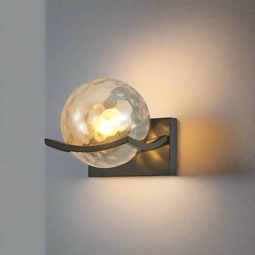Lámpara de Pared LED Moderna de Vidrio para Iluminación Elegante - Aplique Pared Compacto 15cm x 18cm 1