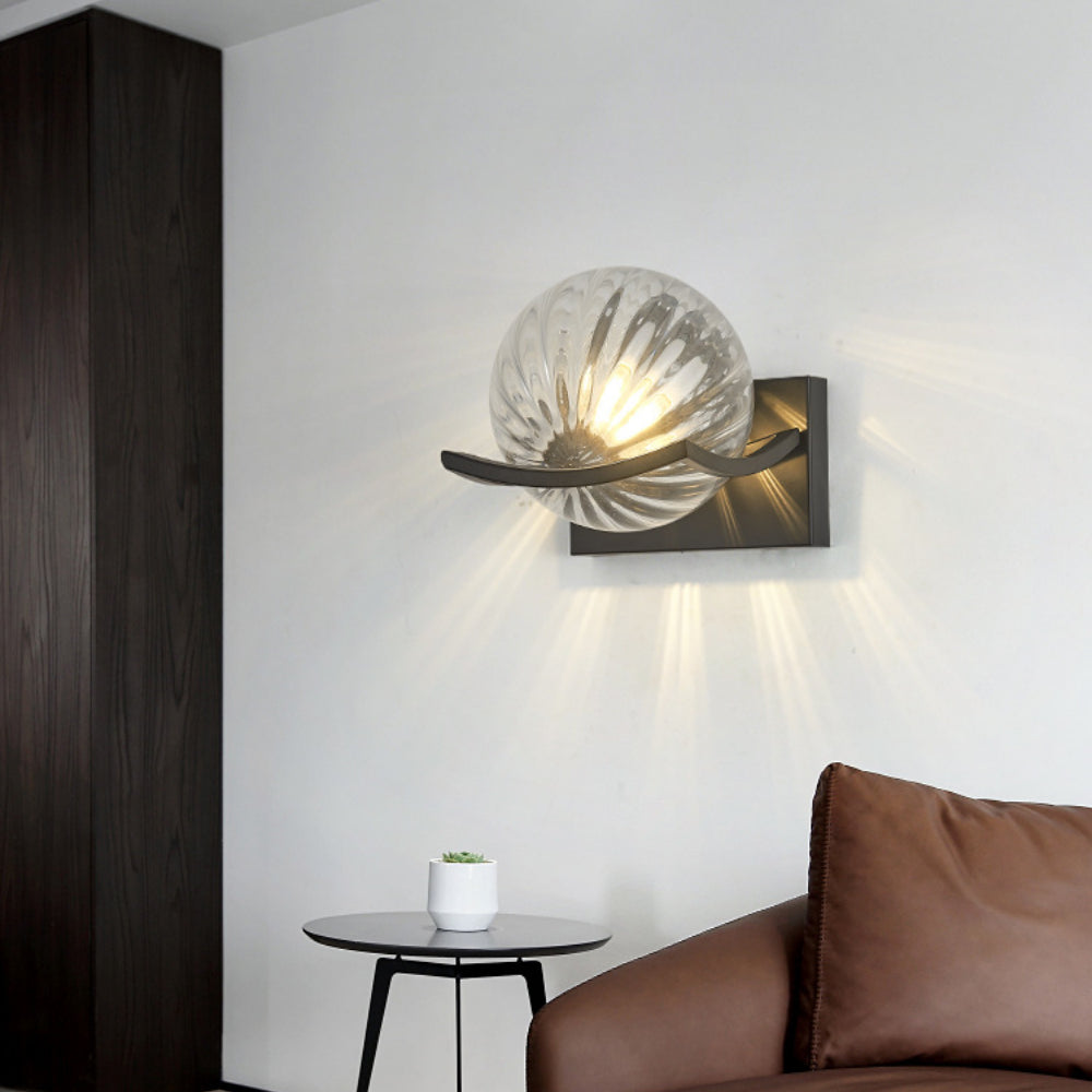 Lámpara de Pared LED Moderna de Vidrio para Iluminación Elegante - Aplique Pared Compacto 15cm x 18cm 4