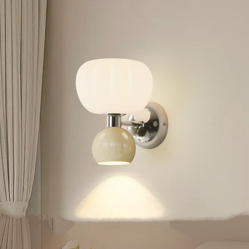 Lámpara de Pared LED Moderna en Color Crema, Aplique Pared Eficiente y Elegante para Iluminación Interior 0