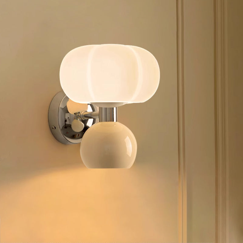 Lámpara de Pared LED Moderna en Color Crema, Aplique Pared Eficiente y Elegante para Iluminación Interior 2