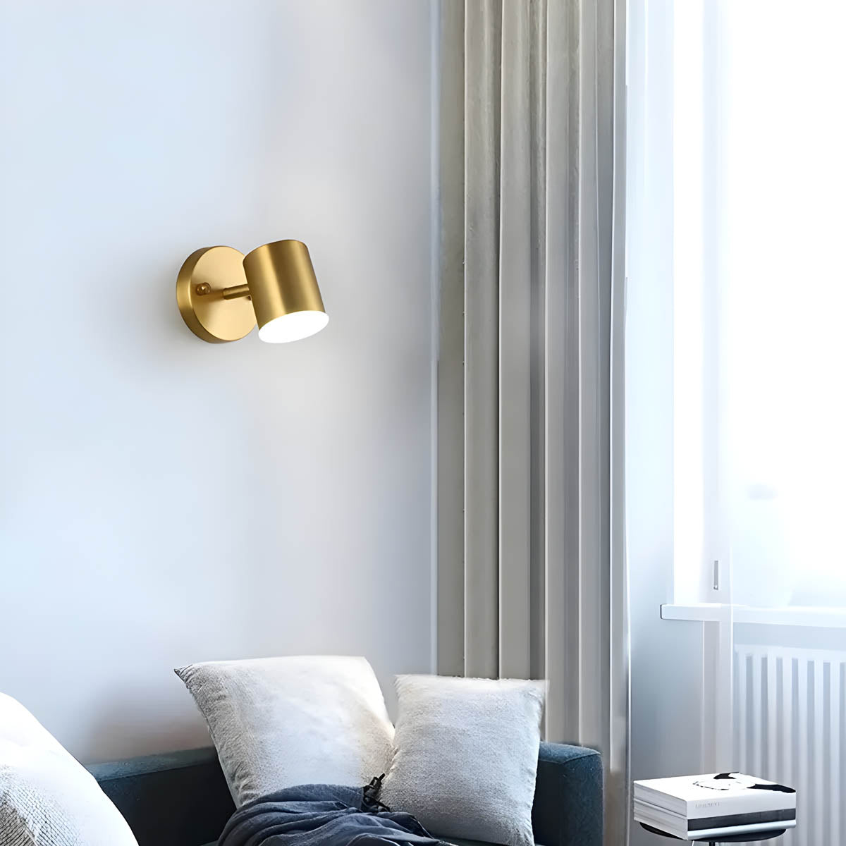 Lámpara de Pared LED Nórdica de Cobre con Diseño Elegante y Eficiencia Energética para Interiores Modernos 0