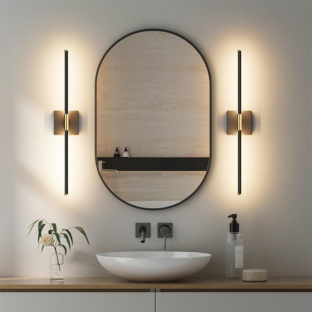 Lámpara de Pared LED Recargable de Hierro Negro Industrial - Set de 2, Control Remoto y Funciones de Temporizador 0