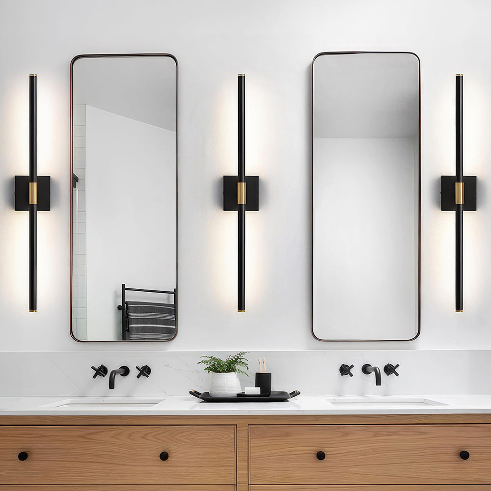 Lámpara de Pared LED Recargable de Hierro Negro Industrial - Set de 2, Control Remoto y Funciones de Temporizador 2