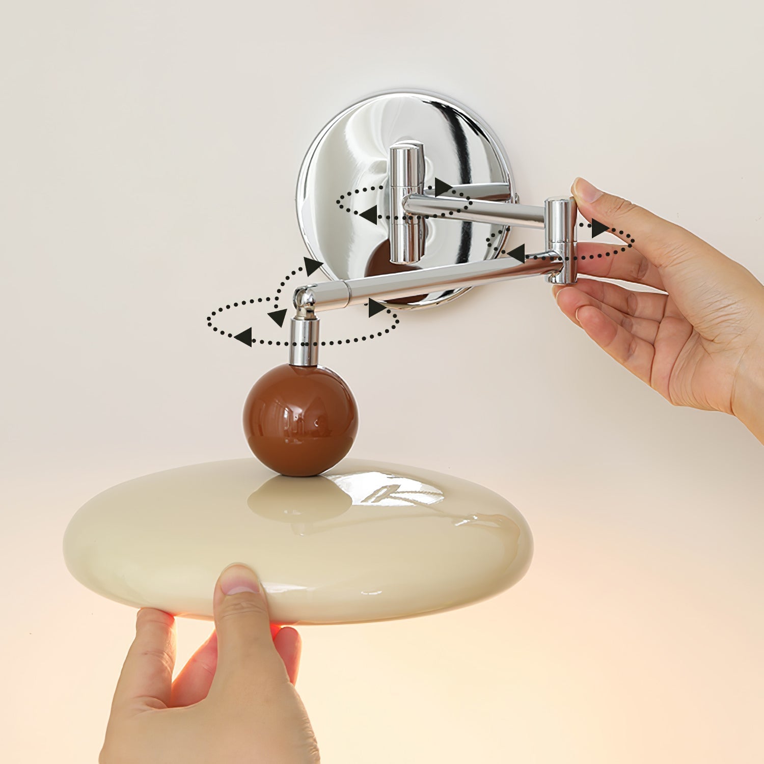 Lámpara de Pared LED con Brazo Ajustable de Metal y Acrílico, Diseño Moderno para Salones y Dormitorios 6