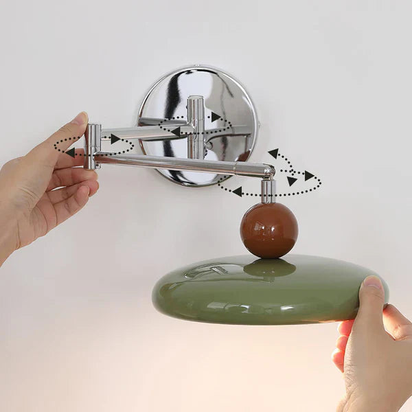 Lámpara de Pared LED con Brazo Ajustable de Metal y Acrílico, Diseño Moderno para Salones y Dormitorios 8