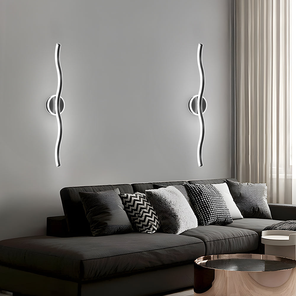 Lámpara de Pared LED de Hierro Estilo Contemporáneo para Sala de Estar 0
